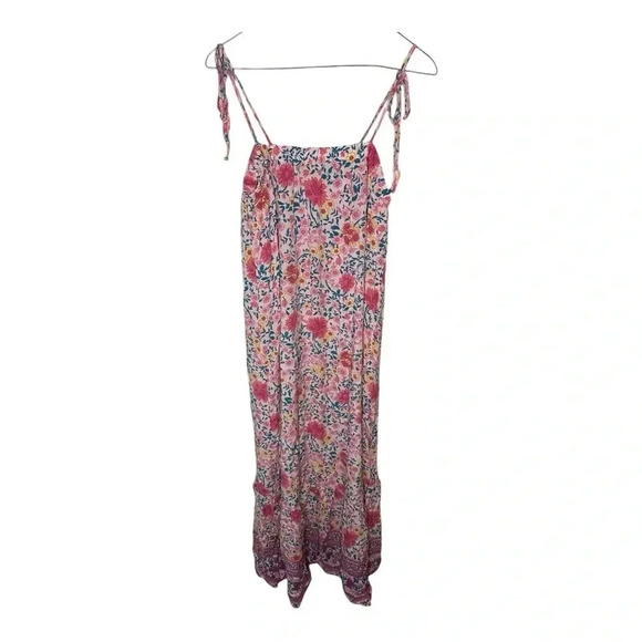 Solersun Pink Floral Adjustable Strap Maxi Dress // Size XL - Picture 5 of 5